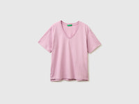 V-neck t-shirt in lightweight cotton - ucb_image_FS