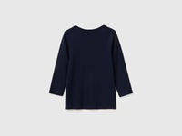 Slim fit t-shirt with boat neck - ucb_image_BS