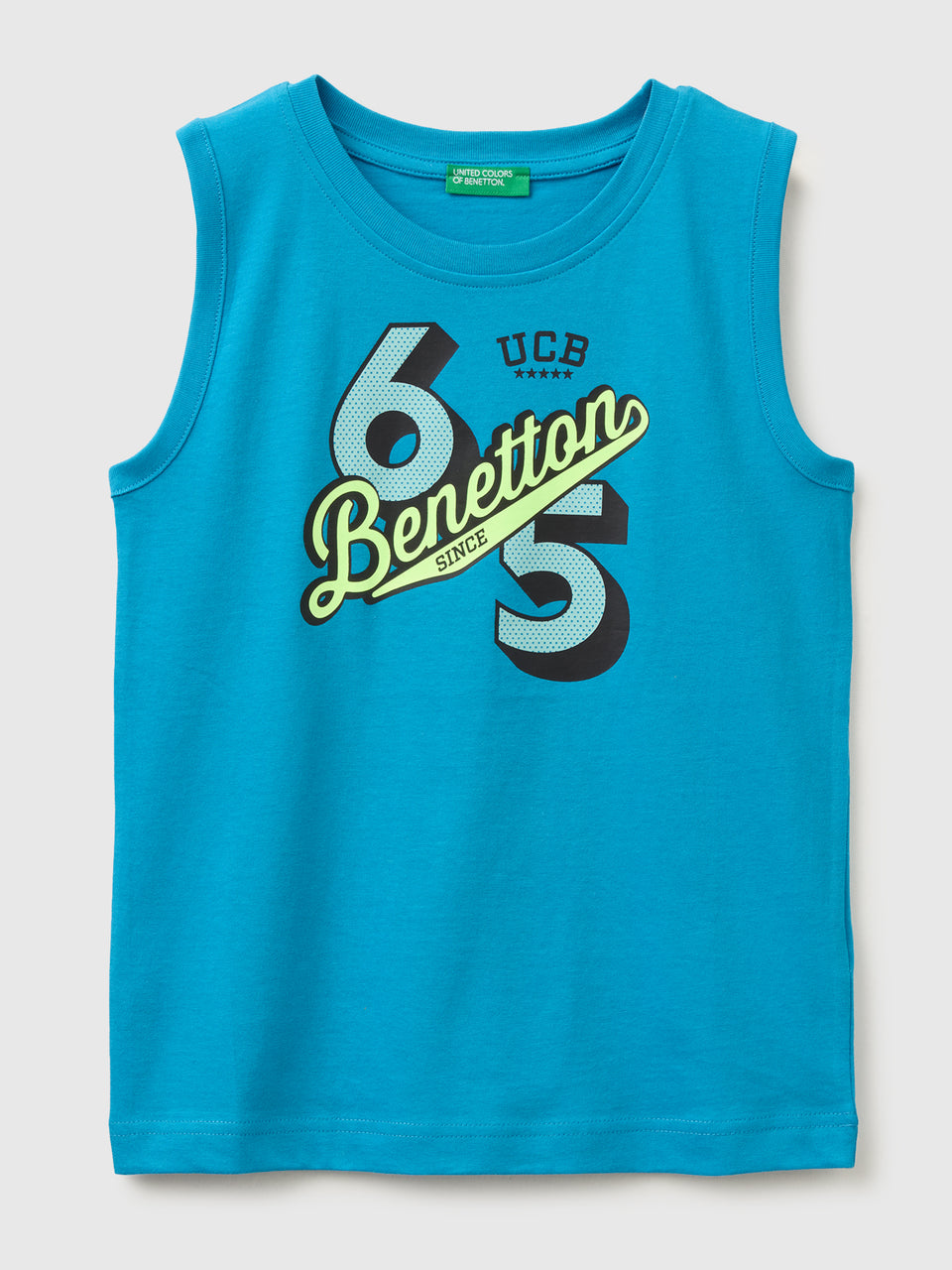 Organic cotton tank top with logo print - ucb_image_FS
