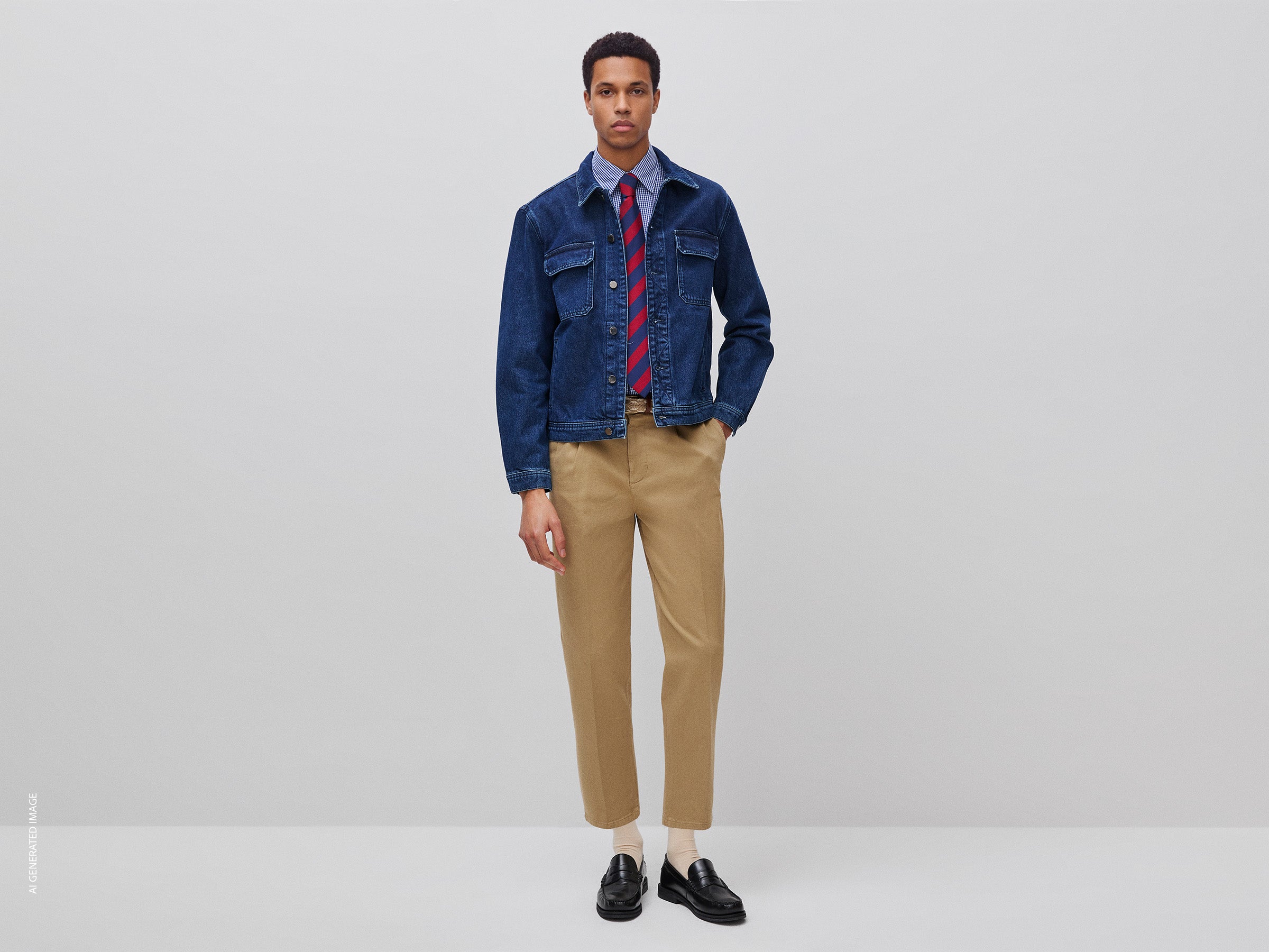 Blusão em denim regular fit - ucb_image_FY
