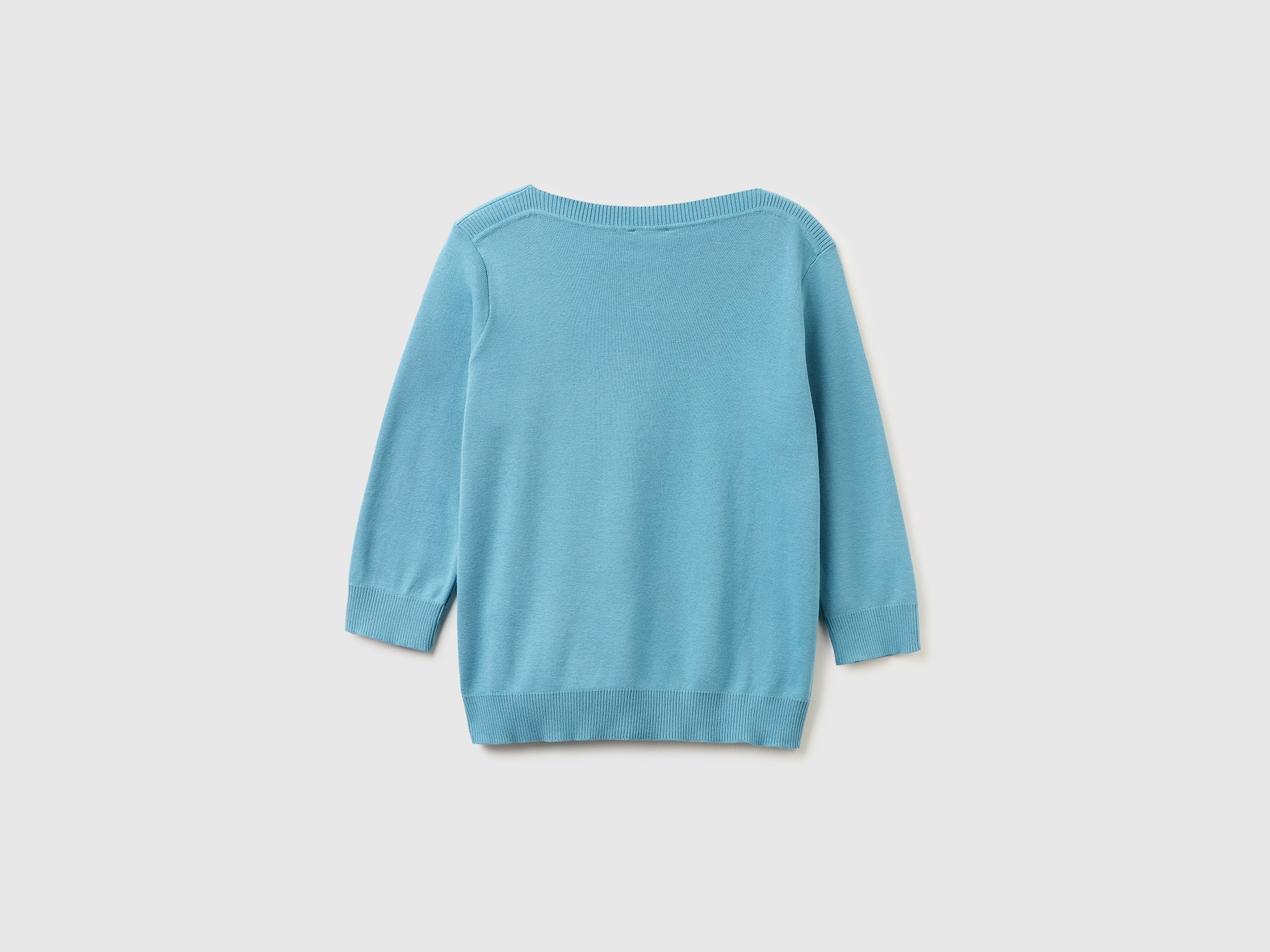 Powder blue sweater with boat neck - ucb_image_BS