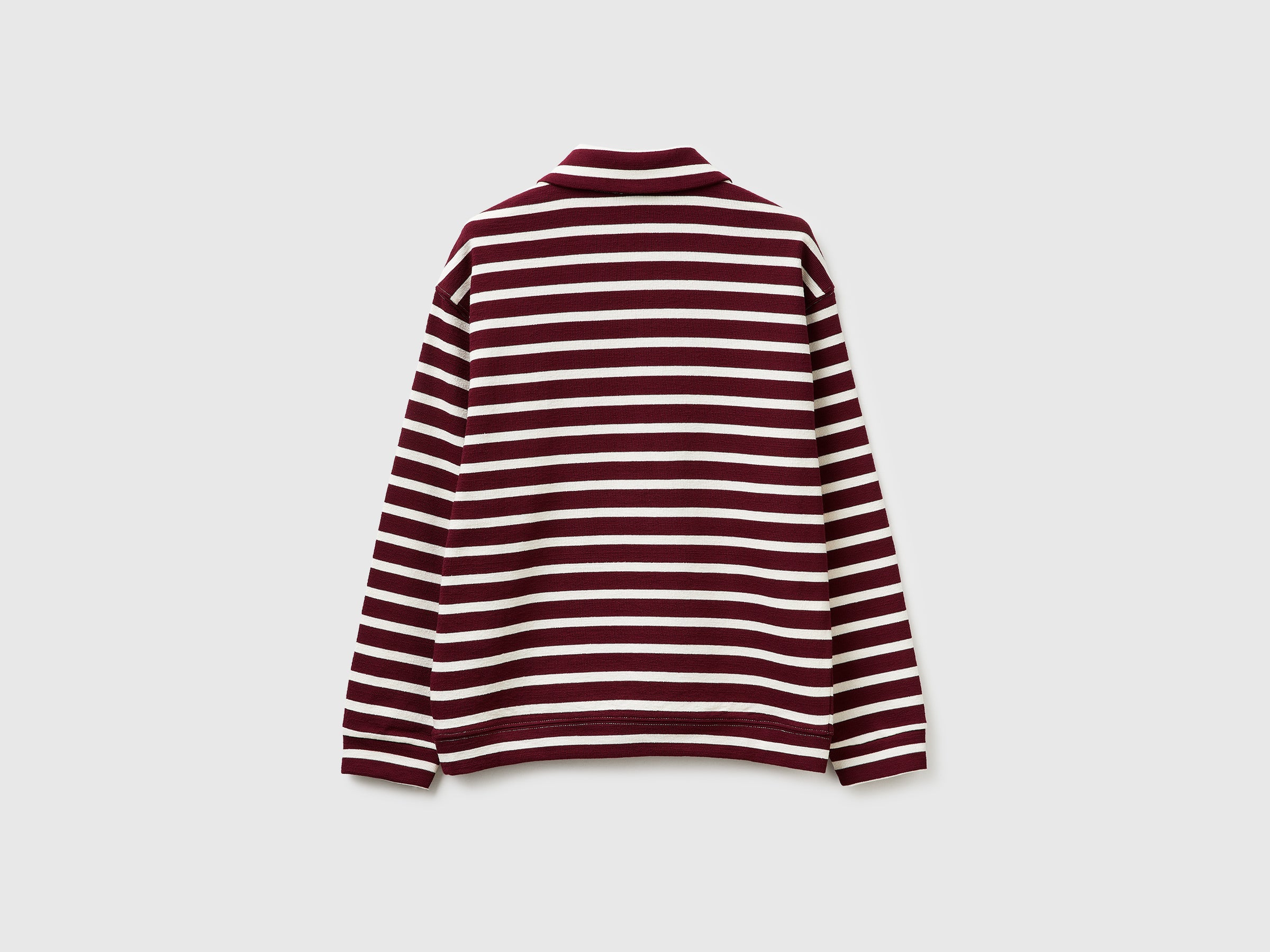 Striped sweatshirt polo shirt - ucb_image_BS