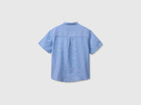 Short-sleeved linen blend shirt - ucb_image_BS