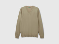 Camisola em algodão puro com decote em V - ucb_image_FS