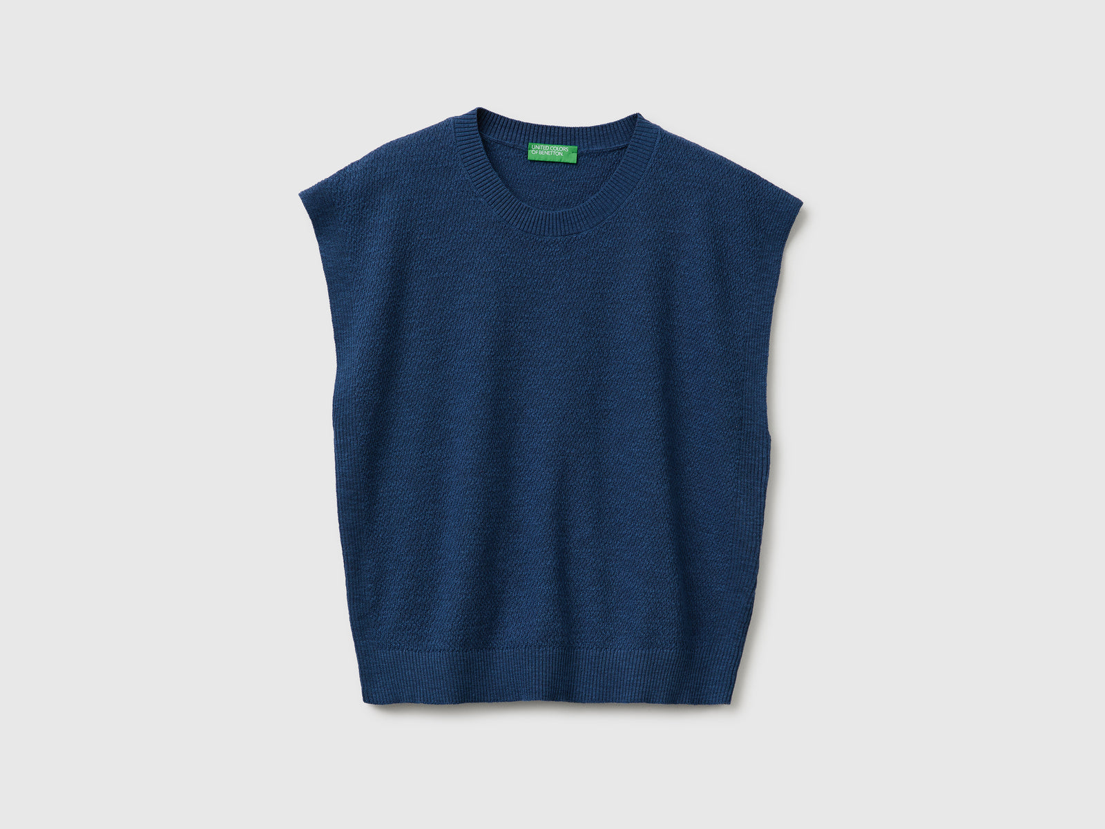 Sleeveless linen blend sweater - ucb_image_FS