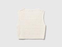 Gilet in maglia con trecce - ucb_image_BS