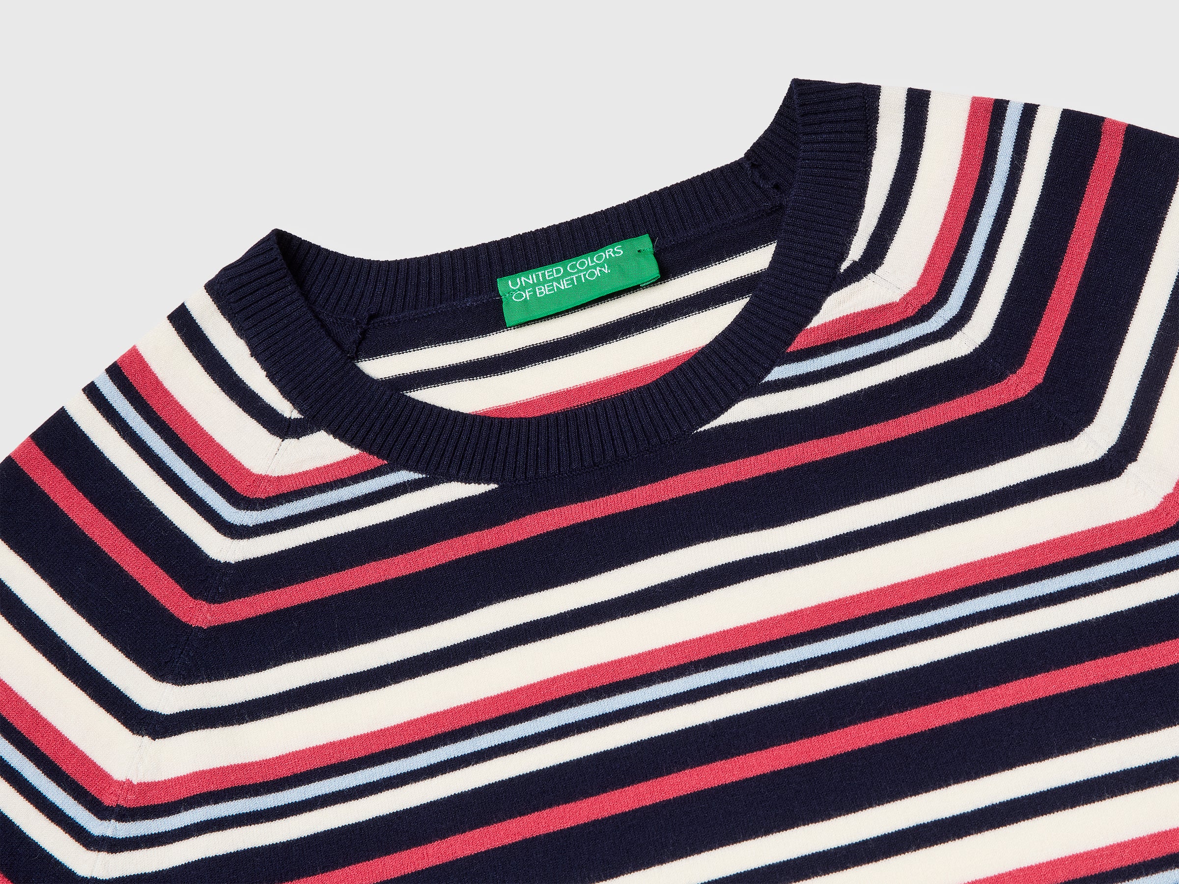 Striped short-sleeved sweater - ucb_image_DS1