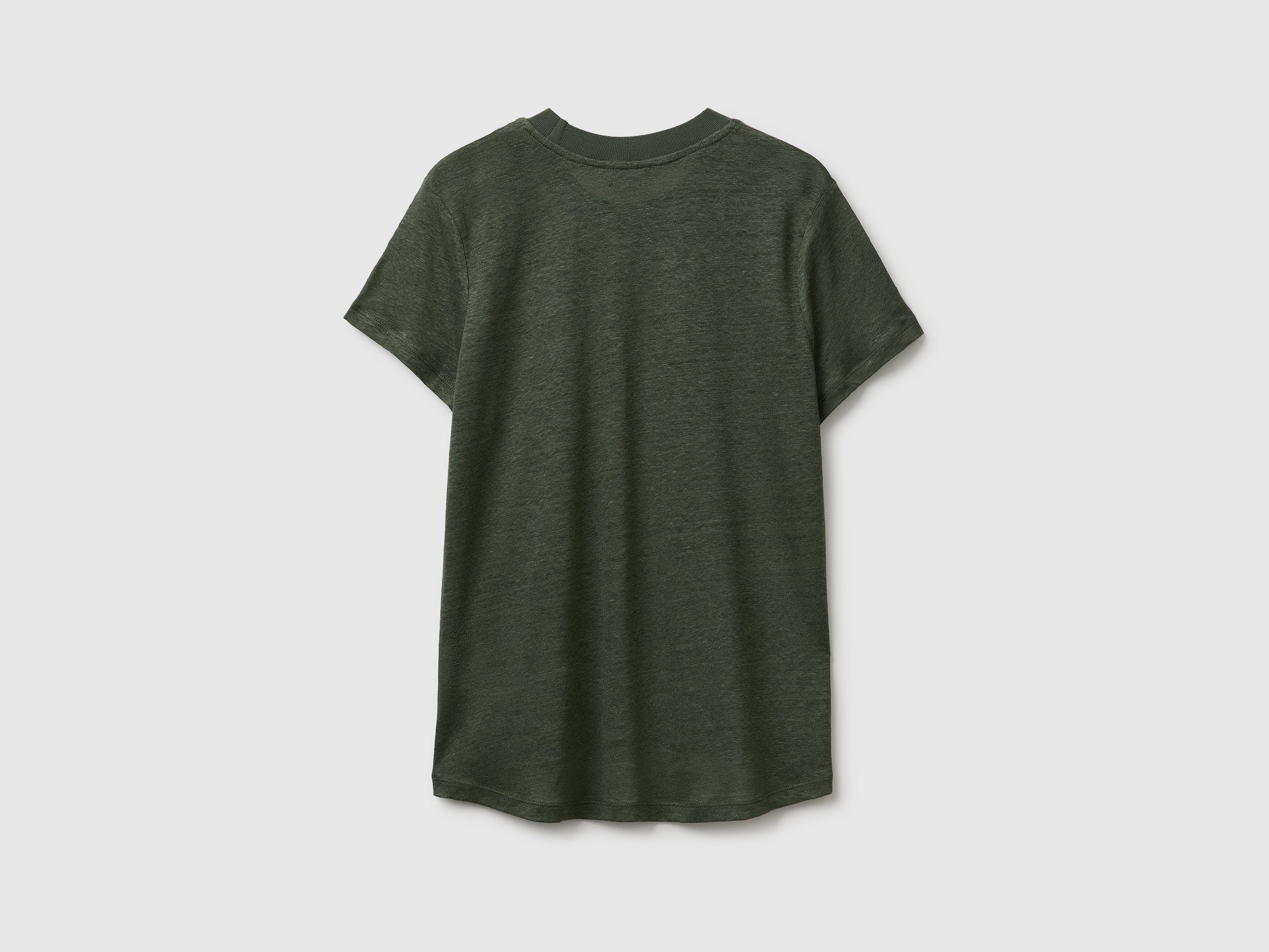 Crew neck T-shirt in pure linen - ucb_image_BS
