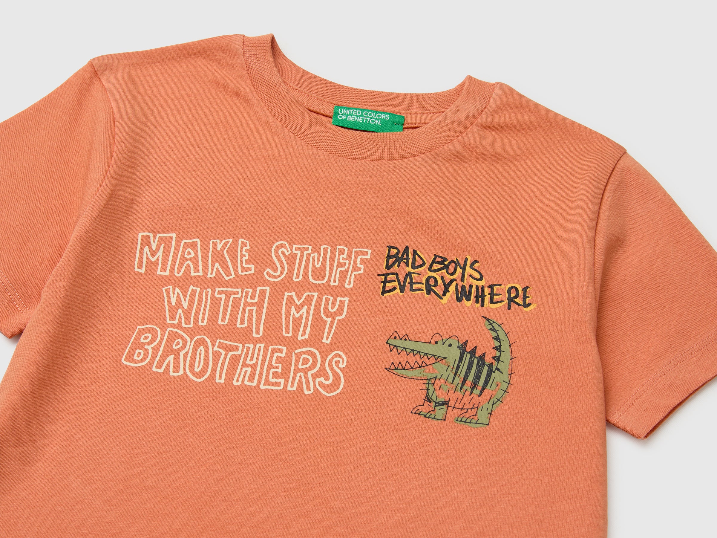 Crew neck T-shirt with print - ucb_image_DS1