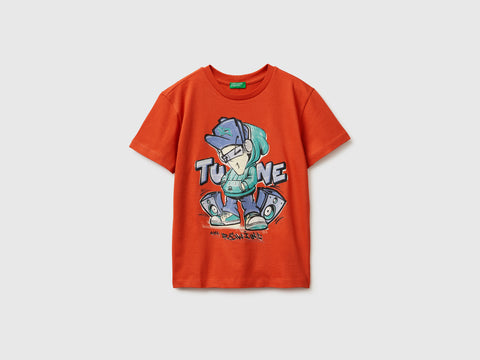 Organic cotton printed T-shirt - ucb_image_FS
