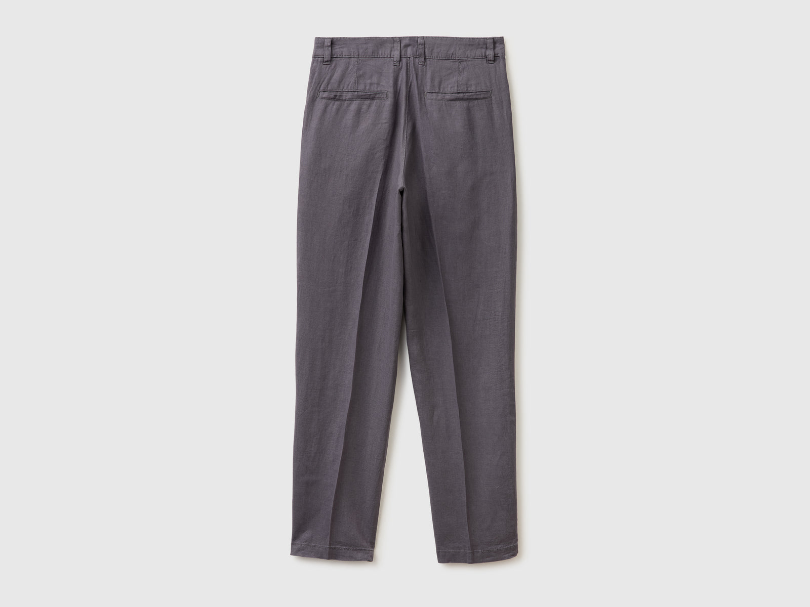 Straight chinos in pure linen - ucb_image_BS