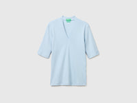 T-shirt slim fit em algodão de fibra longa - ucb_image_FS