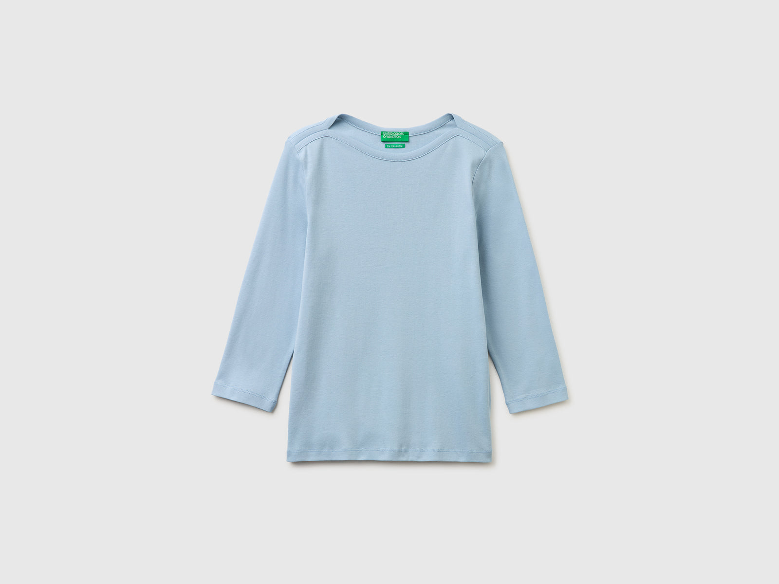 Slim fit t-shirt with boat neck - ucb_image_FS