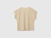 V-neck sweater in linen blend - ucb_image_BS