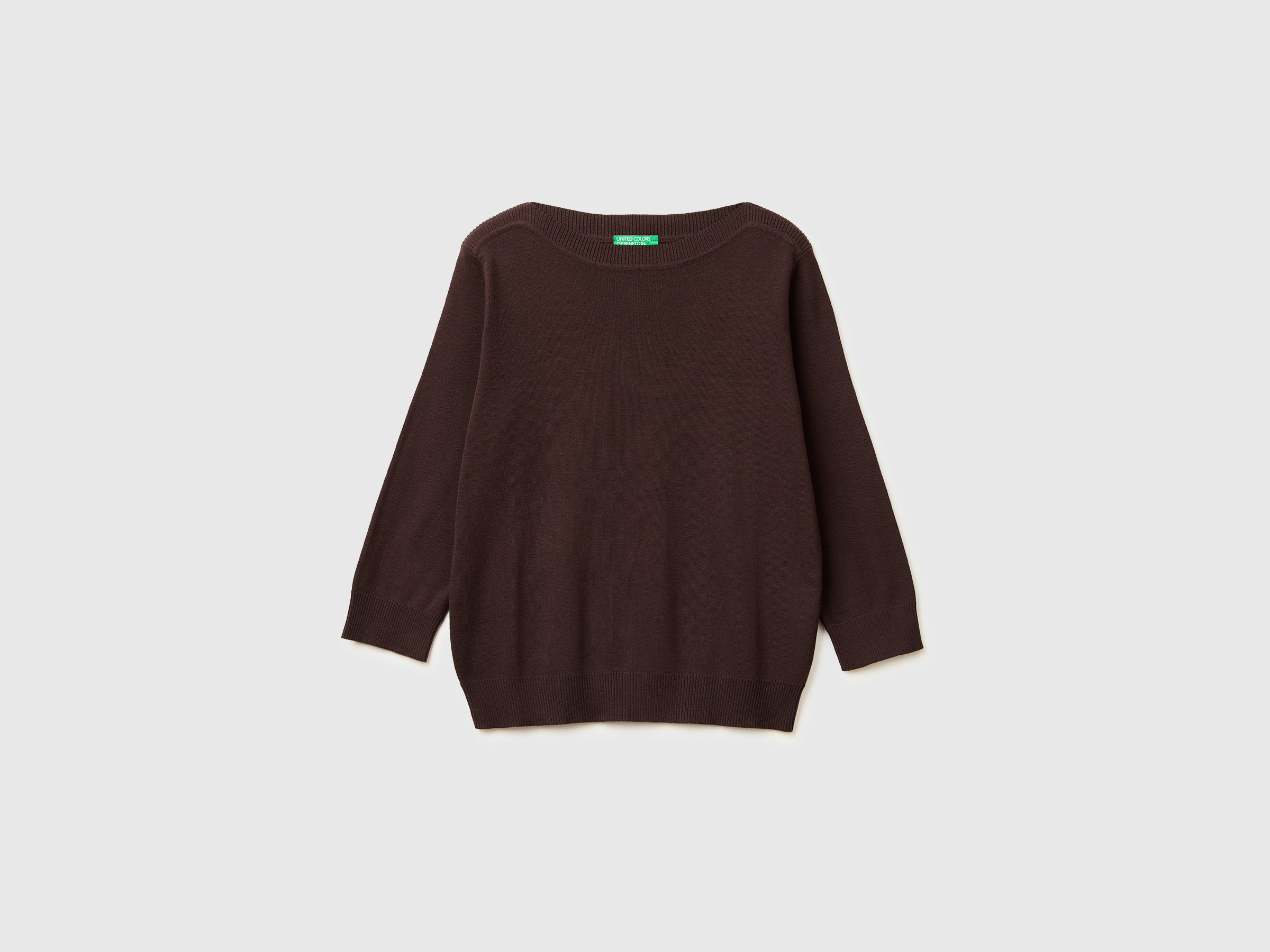 Brown sweater with boat neck - ucb_image_FS