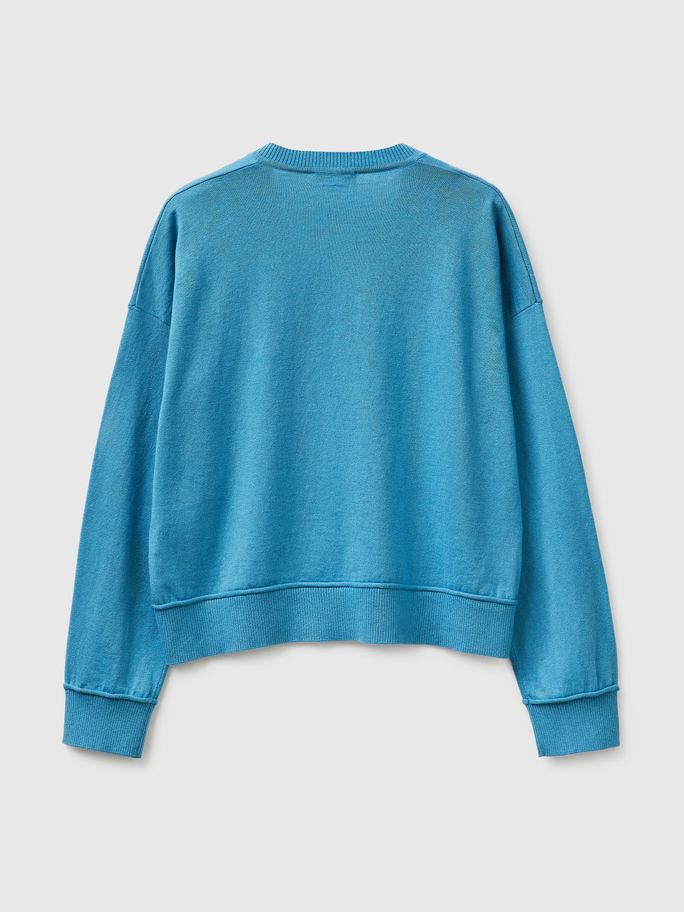 Camisola decote em V em algodão e lã - ucb_image_BS