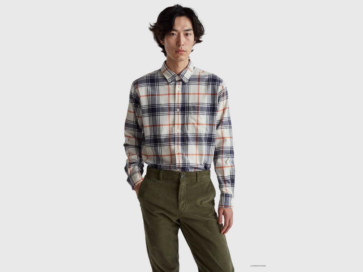 Camisa button down em flanela - ucb_image_F