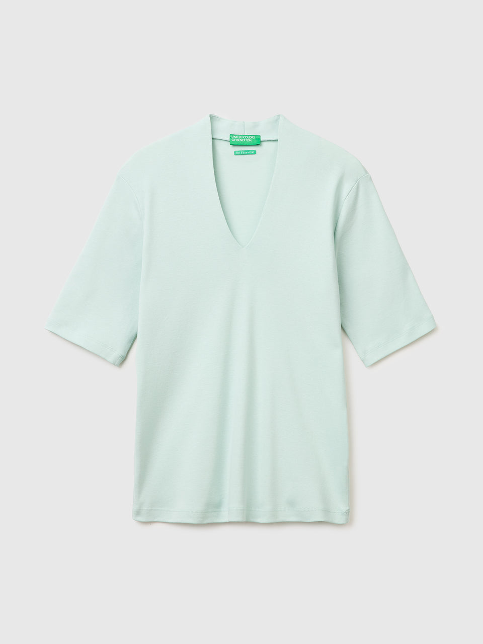 T-shirt slim fit em algodão de fibra longa - ucb_image_FS