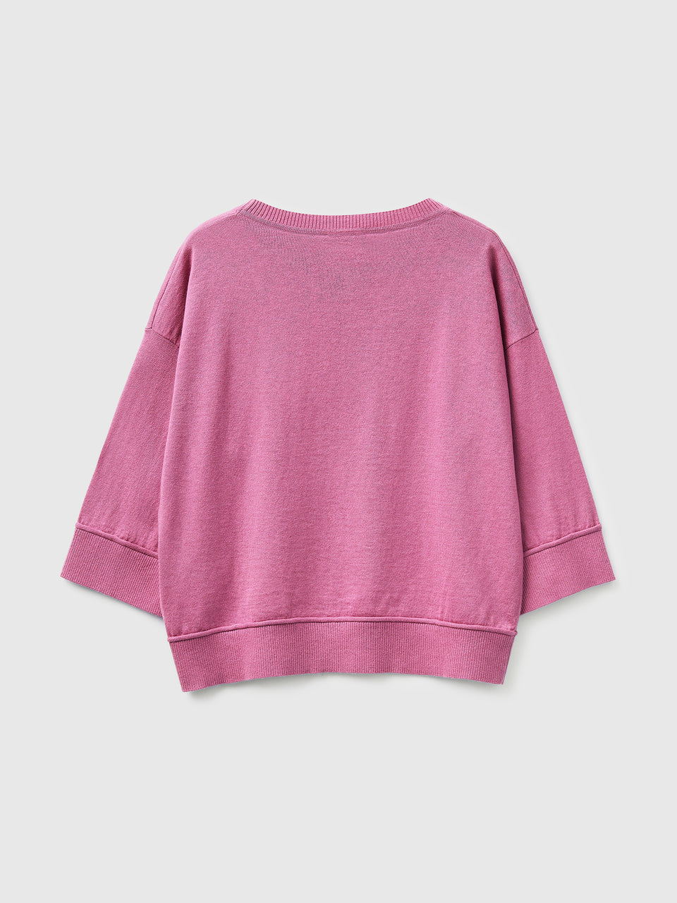 Camisola de gola redonda em algodão e lã - ucb_image_BS