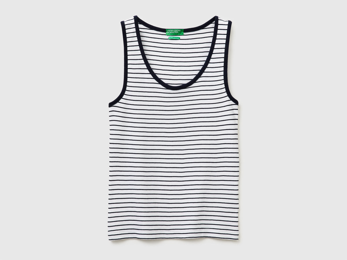 Striped tank top in pure cotton - ucb_image_FS