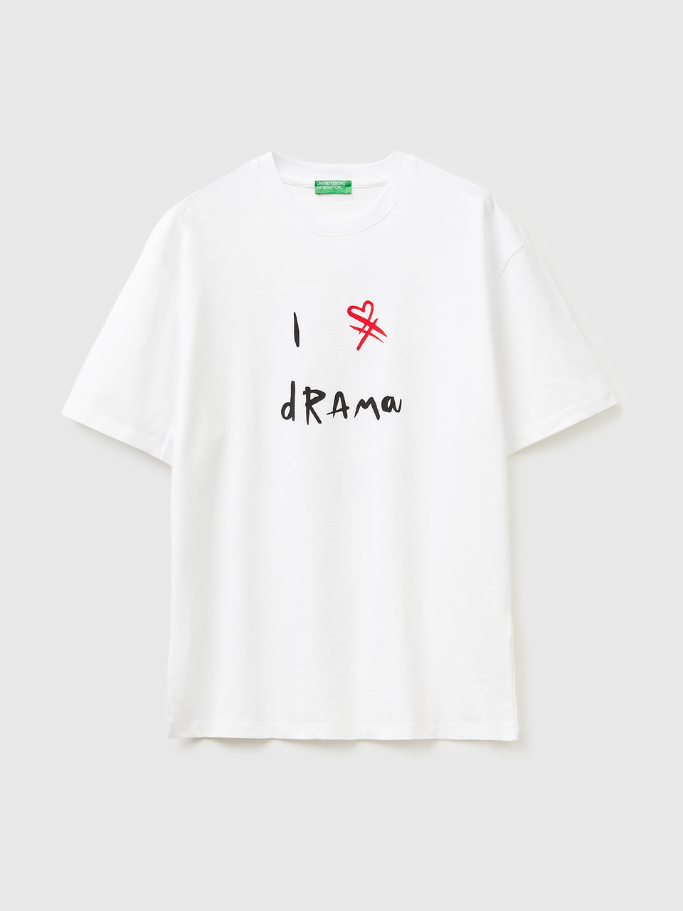 T-shirt with slogan print in organic cotton - ucb_image_FS