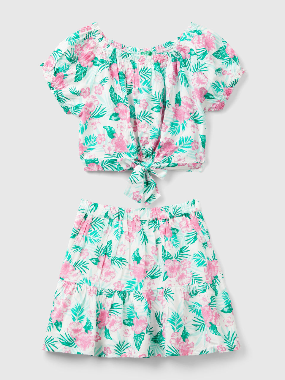 Conjunto top e saia às flores - ucb_image_FS