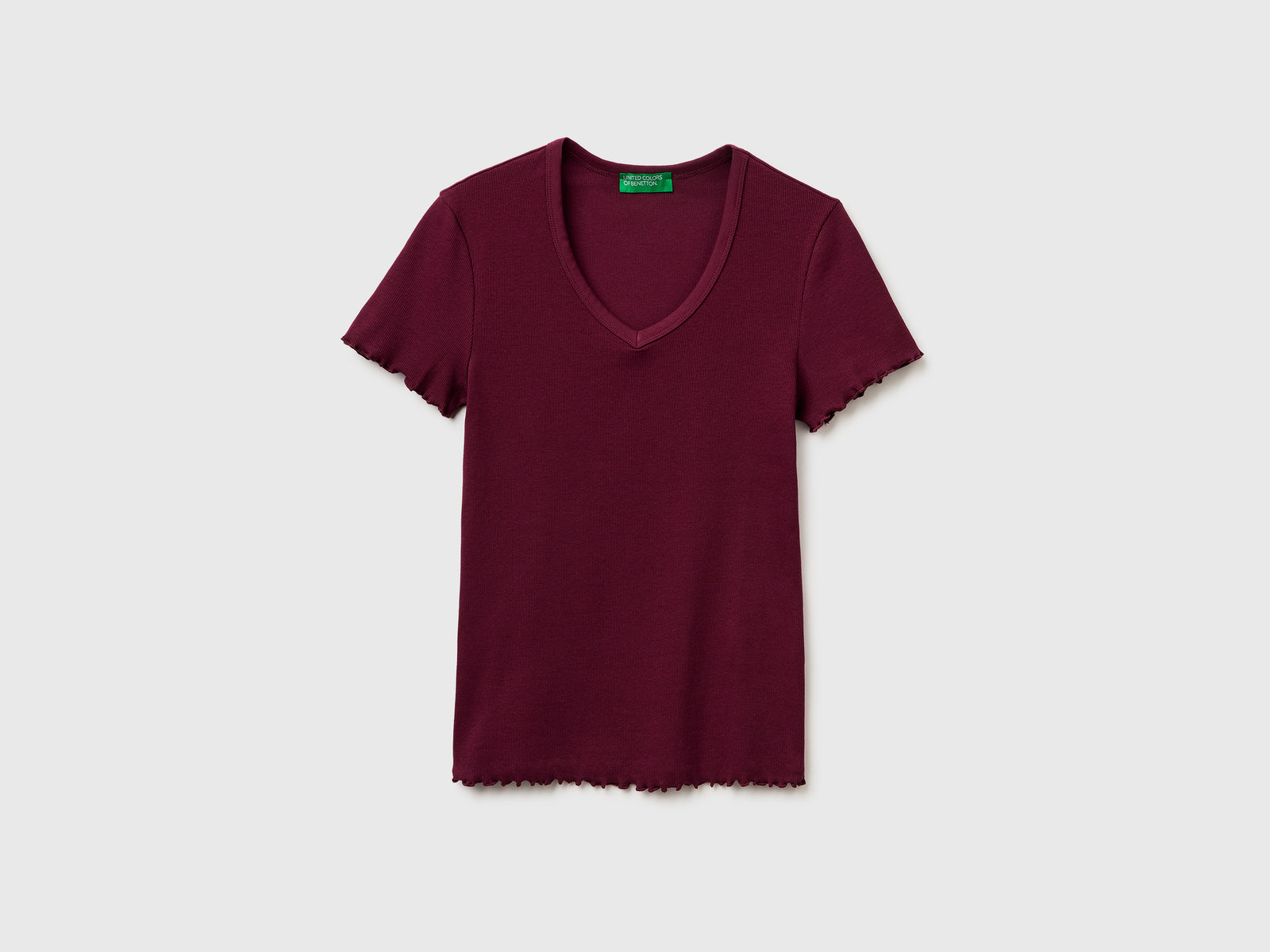 Ribbed V-neck T-shirt - ucb_image_FS