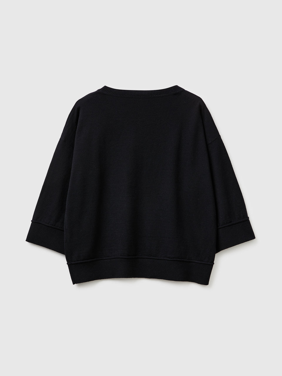 Camisola de gola redonda em algodão e lã - ucb_image_BS