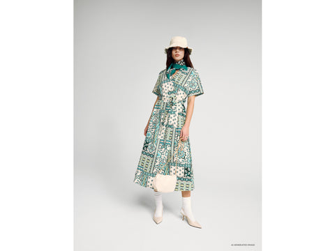Vestido longuette com estampa bandana - ucb_image_F