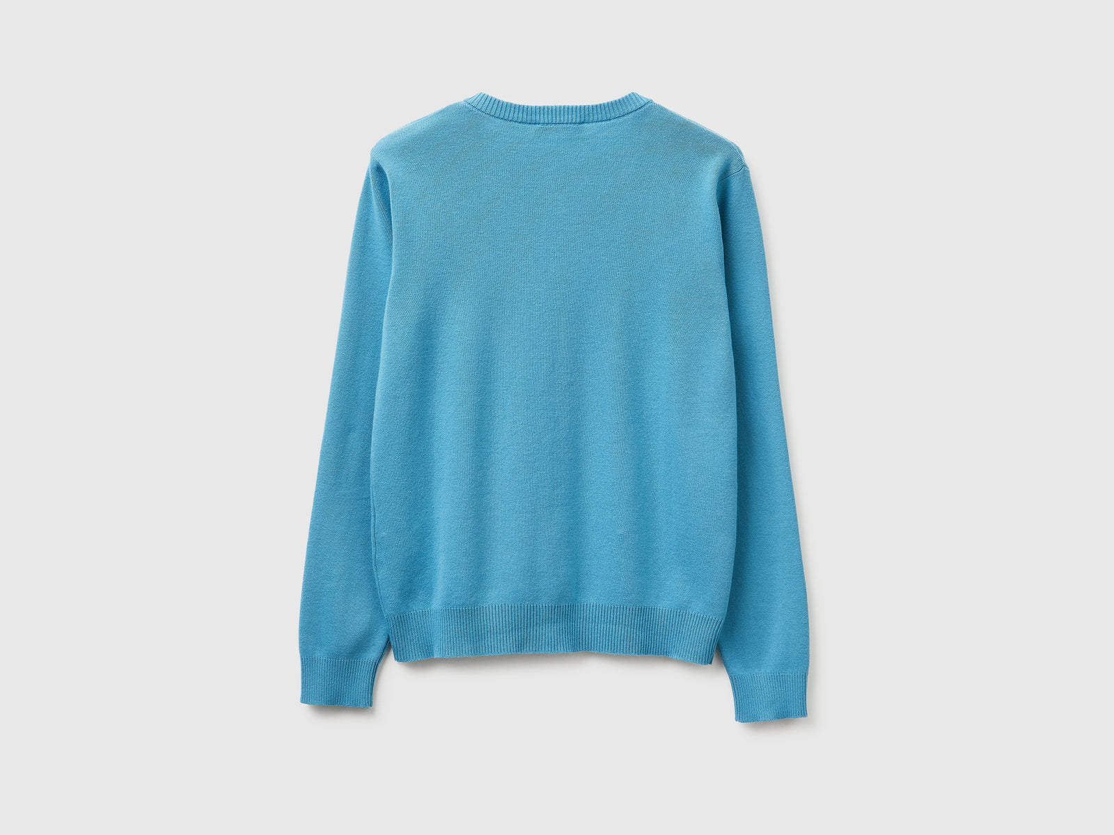 Powder blue cardigan in cotton tricot - ucb_image_BS