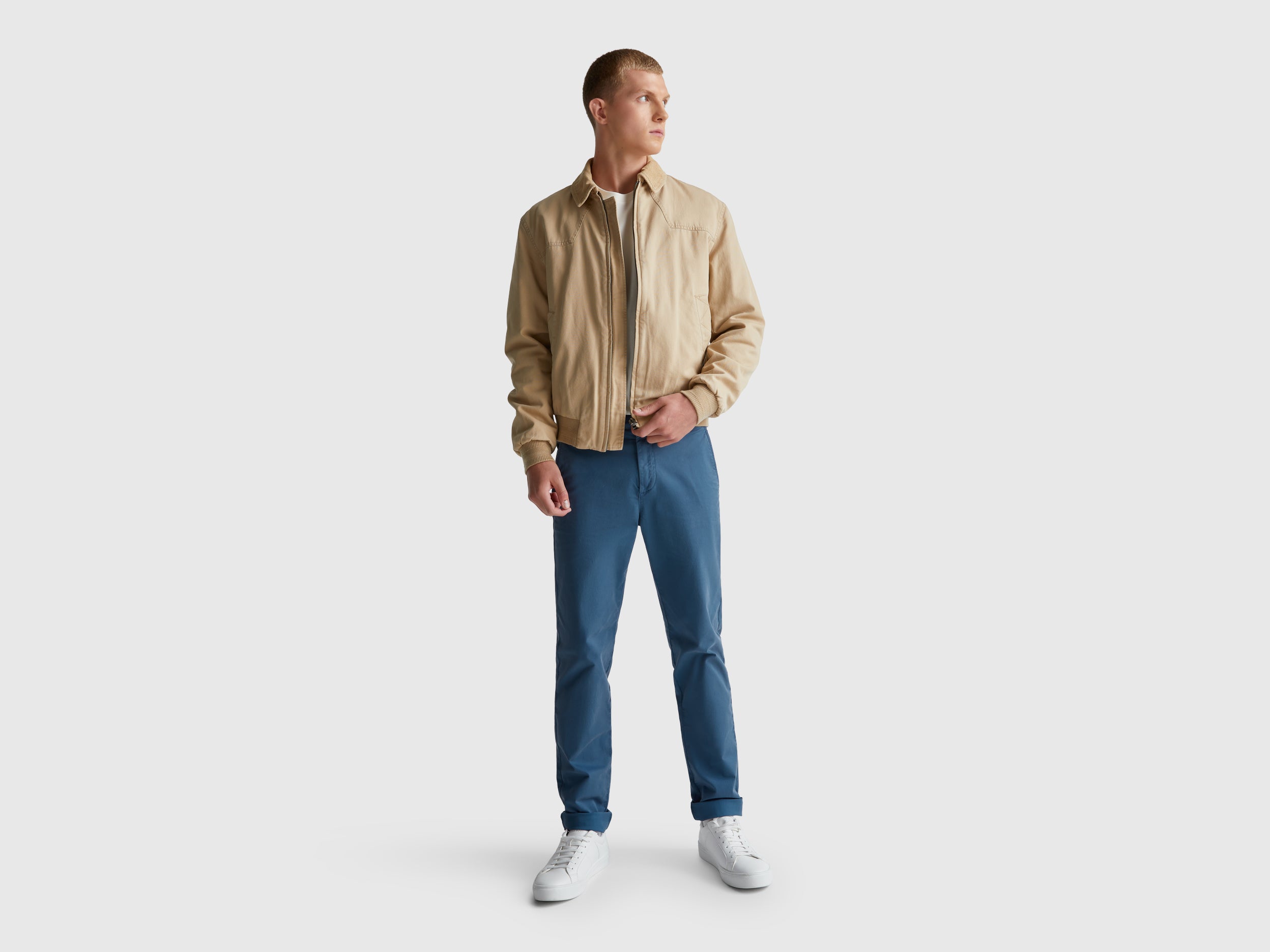 Chinos slim fit em algodão - ucb_image_FS