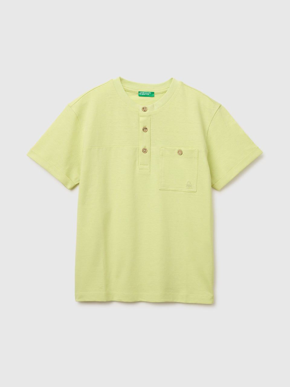 Linen blend henley T-shirt - ucb_image_FS