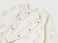 Patterned onesie in stretch organic cotton - ucb_image_DS1