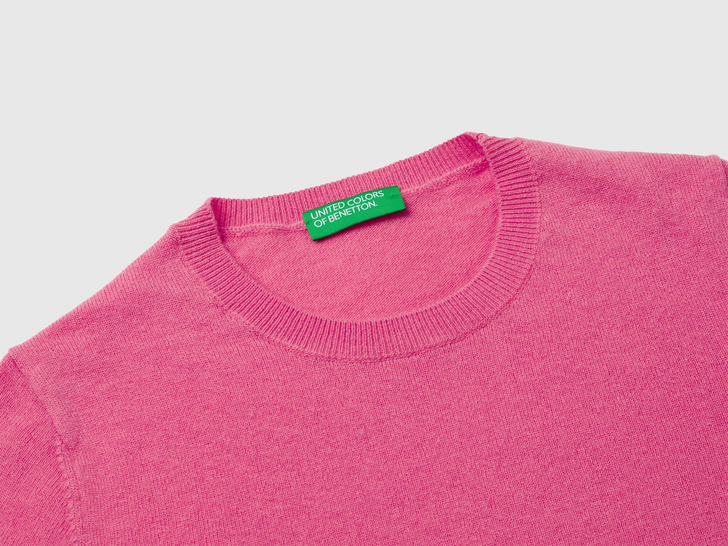 Plum crew neck sweater in pure Merino wool - ucb_image_DS1