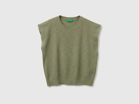 Camisola sem mangas em mistura de linho - ucb_image_FS