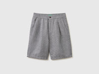 Bermudas regular fit em mistura de linho - ucb_image_FS