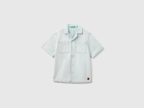 Short-sleeved denim shirt - ucb_image_FS