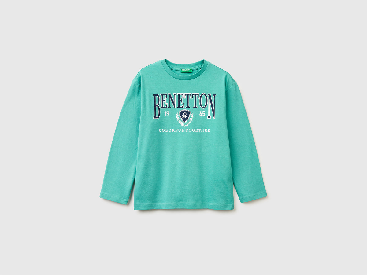T-shirt in organic cotton with logo print - ucb_image_FS