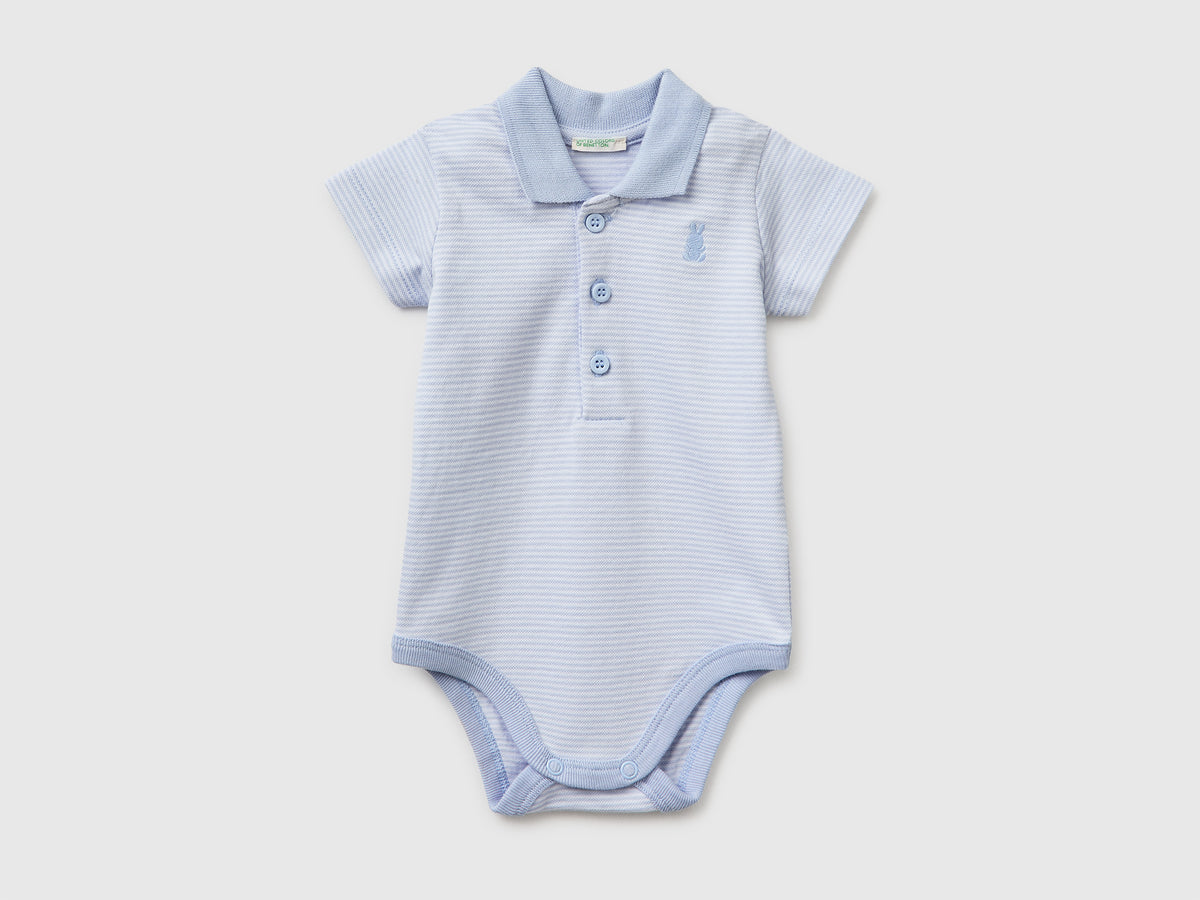 Polo onesie in stretch cotton - ucb_image_FS