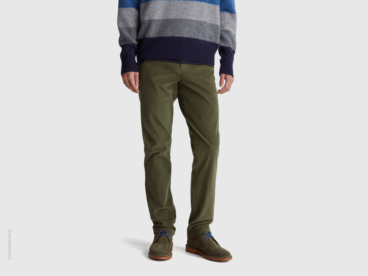 Calças slim fit em veludo stretch - ucb_image_F