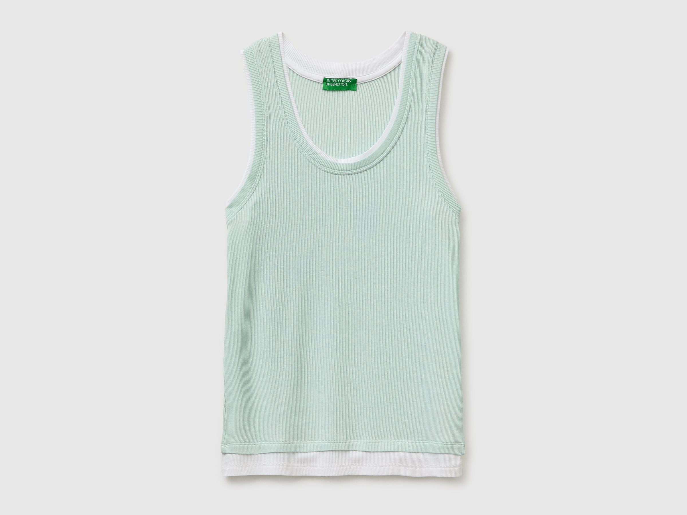 Slim fit ribbed tank top - ucb_image_FS