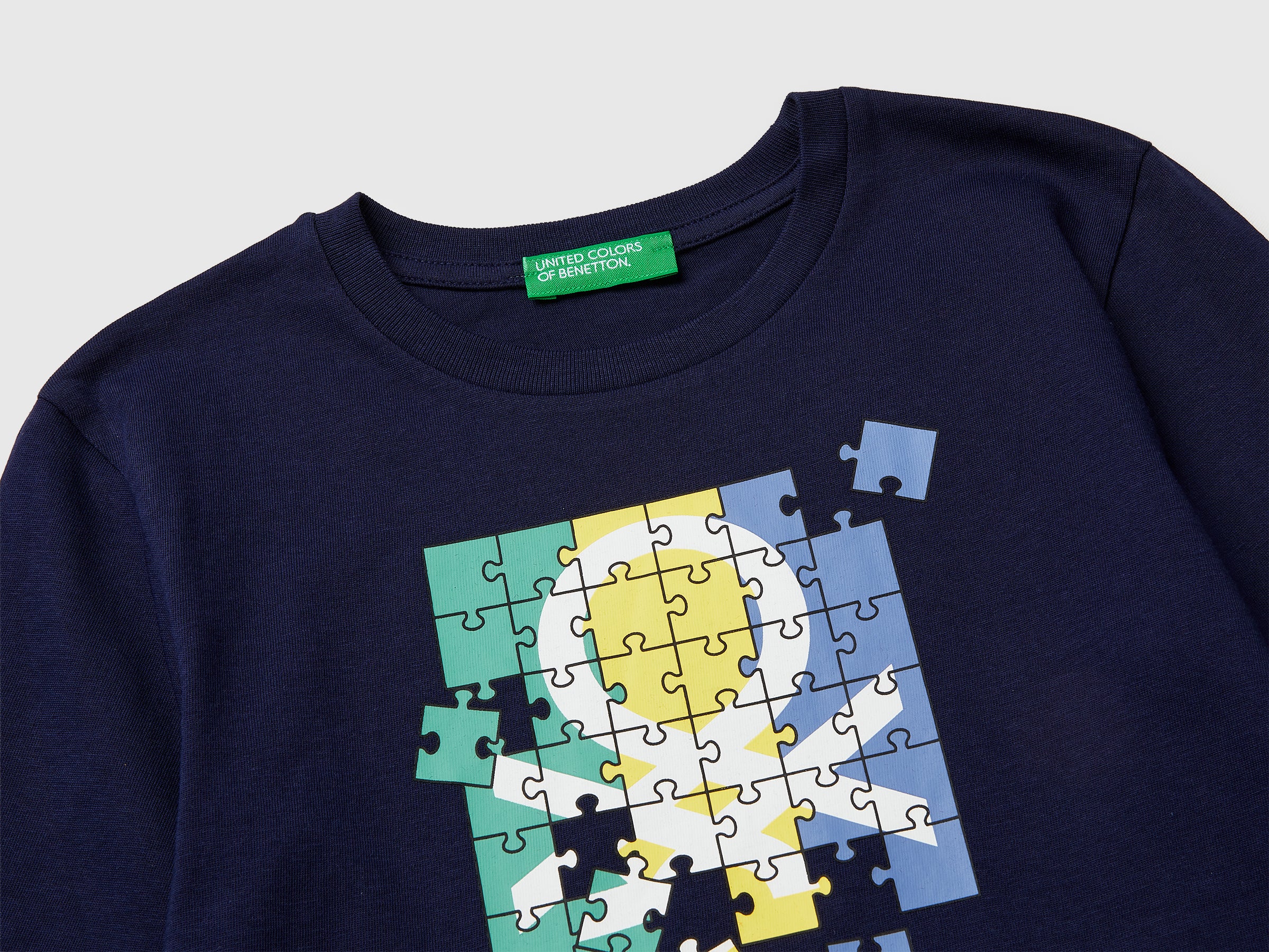 T-shirt in organic cotton with logo print - ucb_image_DS1