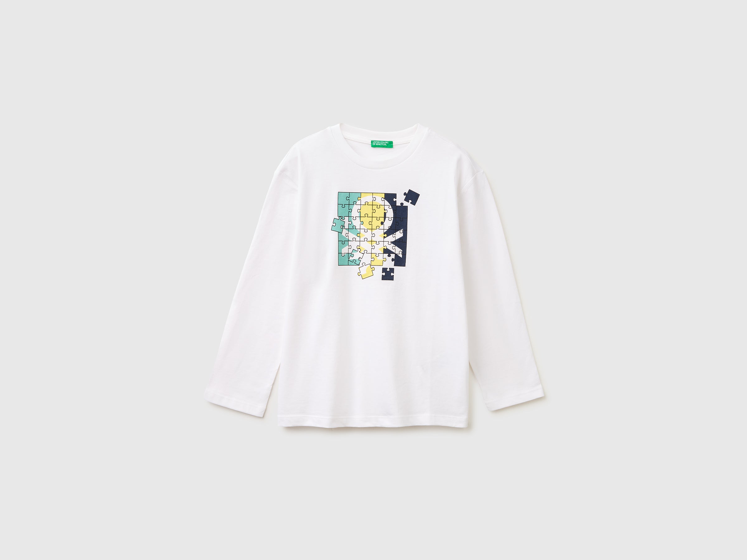 T-shirt com estampa logótipo em algodão orgânico - ucb_image_FS
