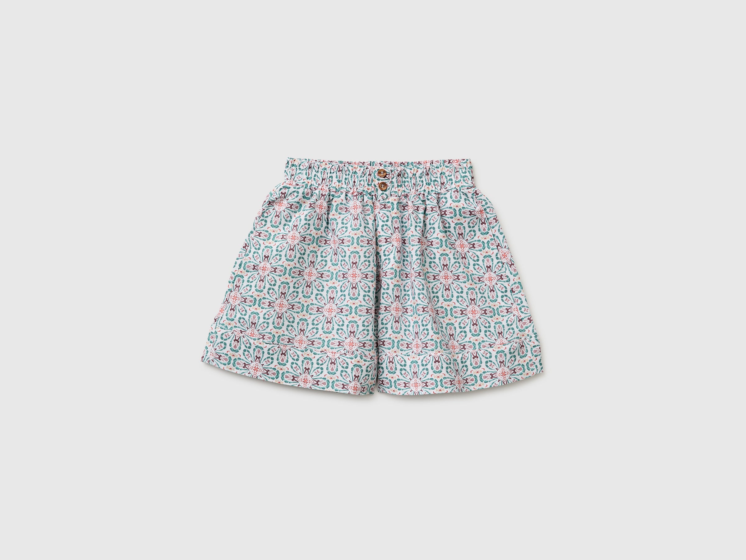 Floral linen blend shorts - ucb_image_FS