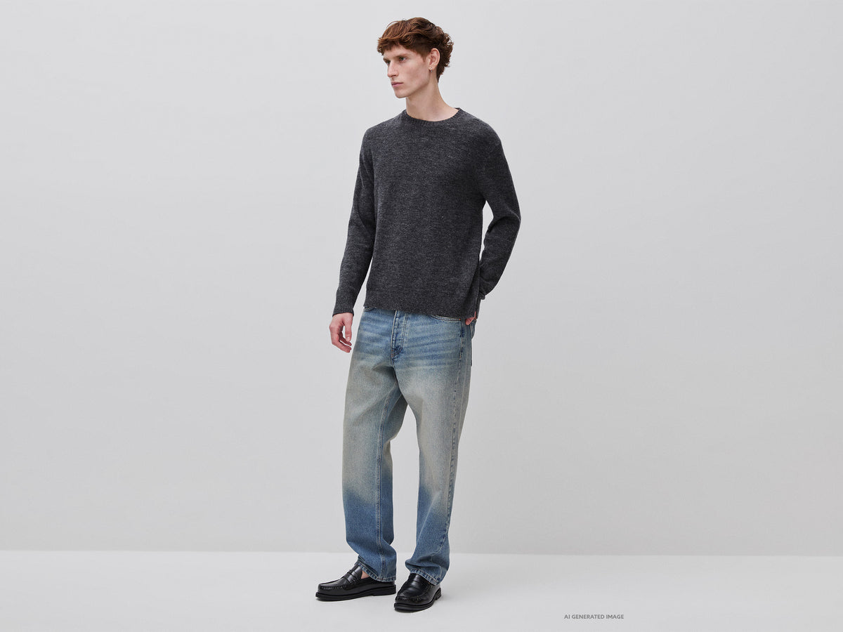 Camisola de gola redonda em mistura de alpaca - ucb_image_FY