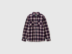 Oversized checked shirt