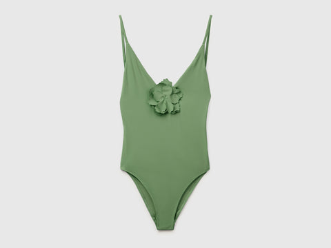 One-piece swimsuit with flower application - ucb_image_FS