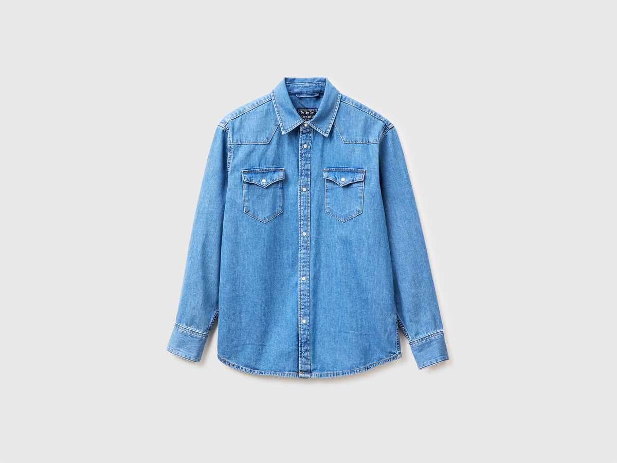 Camisa western de jeans claro - ucb_image_FS