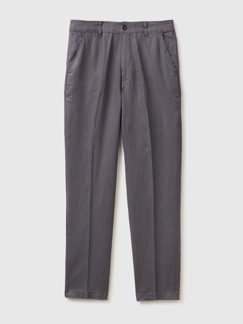 Straight chinos in pure linen - ucb_image_FS