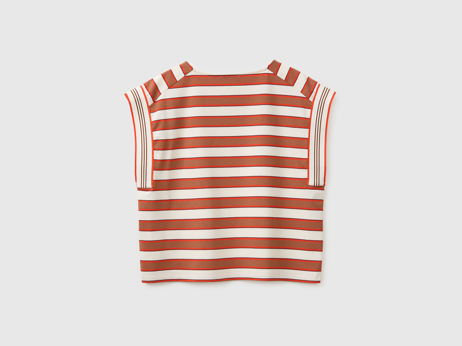 T-shirt sem mangas às riscas - ucb_image_BS